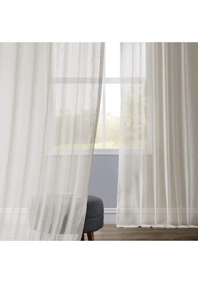 Evdepo Home Kullanıma Hazır Keten Tül Perde (541071453)