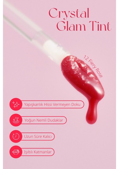 Clio Crystal Glam Tint 12 Fiery Rose