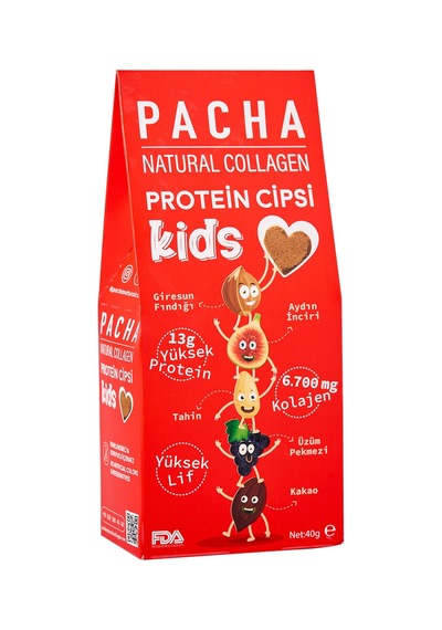 2 Adet Pacha Natural Collagen Kids Çocuklar İçin Protein Cipsi 40 G
