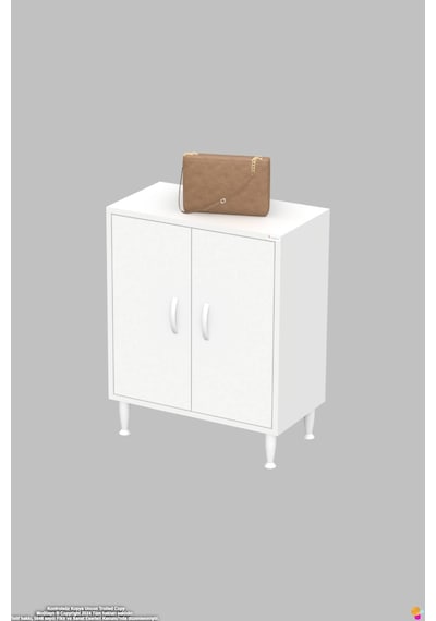 Bulut Ayakkabılık - Kapaklı 2 Raf 3 Bölmeli Dar Alanlar İçin Çok Amaçlı Dolap 55 Cm Beyaz Bulut Ayakkabılık - Kapaklı 2 Raf 3 Bölmeli Dar Alanlar İçin Çok Amaçlı Dolap 55 Cm Beyaz