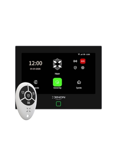 Xenon Smart Ev Güvenlik Sistemi | Panel ve Mobil Kontrollü, Alarm Kiti, Kablosuz, Sirenli (X7570)