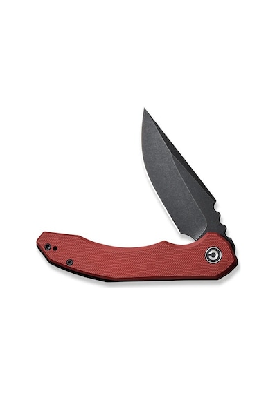 Civivi Bluetick Burgundy G10 Handle Black Stonewashed 14c28n Blade Blade Kamp Çakı Bordo