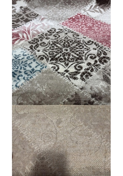 Merinos Akrilik Halı 100x400 Yolluk Halı Renkli