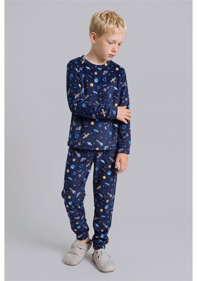 Defacto Uzay Baskılı Uzun Kollu Üst Lastikli Paça 2li Pijama Takımı Erkek Çocuk I3395a826cwnv241 Lacivert-nv241 Defacto Uzay Baskılı Uzun Kollu Üst Lastikli Paça 2li Pijama Takımı Erkek Çocuk I3395a826cwnv241 Lacivert-nv241