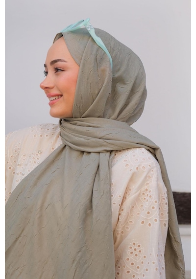 Bambu Şal Tesettür, Pamuklu, Hafif, Rahat, Şık, Yüksek Kalite, Hijab, Shawl, Original, Lux Yeşil