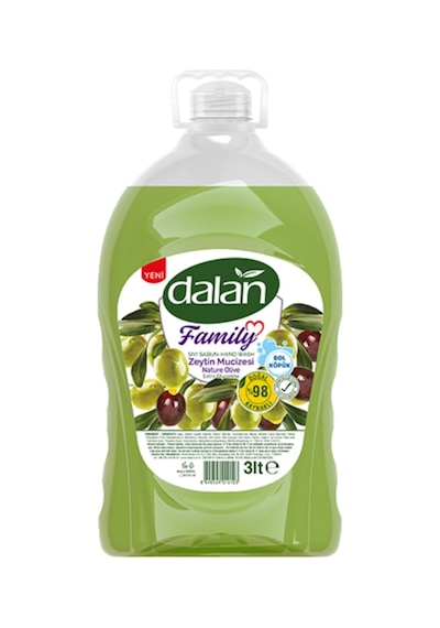 Family Sıvı Sabun Zeytin Mucizesi 3 L X 1 Adet %98 Doğal Kaynaklı