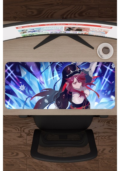 Rosaria Genshin Impact Anime Oyuncu V1 - 70x30 Xl Gaming Mouse Pad Fare Altlığı