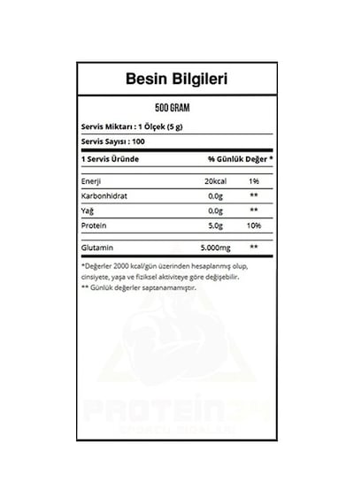 Multipower Glutamine %100 Pure L-Glutamine 500G Aromasız Glutamin