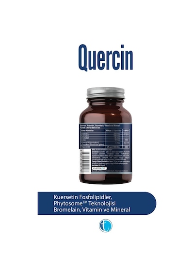 Quercin Fitozomal Quercetin 60 Bitkisel Kapsül
