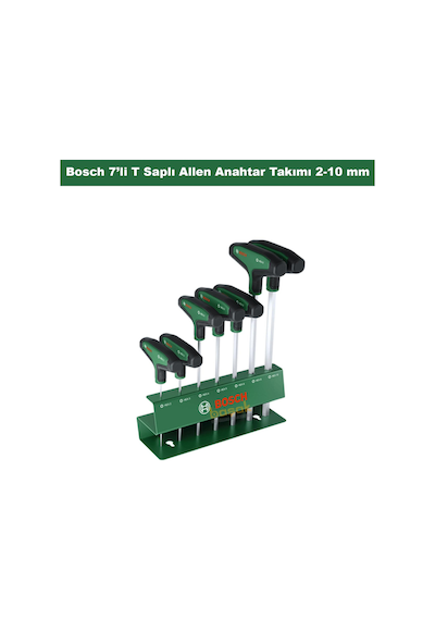 Bosch 7 Li T Saplı Allen Anahtar Takımı 2-10 Mm 1600a039j1