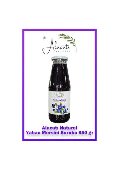 Alaçatı Naturel Yaban Mersini Şurubu 950 Gr
