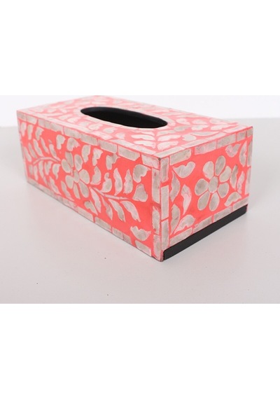 Anita Sedefli Dikdörtgen Peçetelik 23x12x8,5 Cm Kırmızı