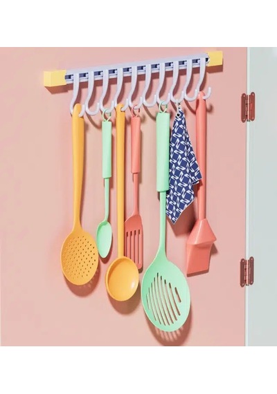 10 Kancalı Raylı Mutfak Ve Banyo Düzenleyici Askı 30 Cm Diğer