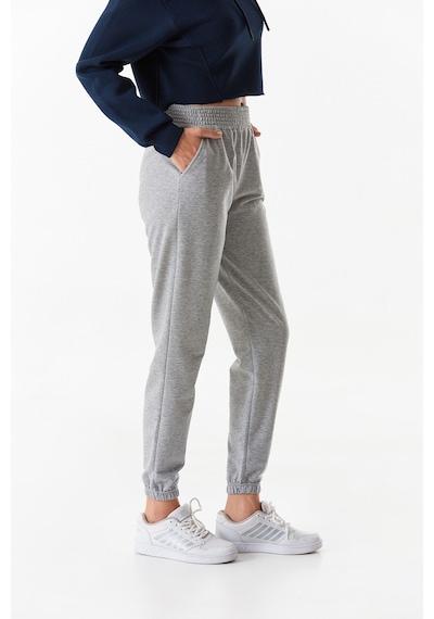 Fullamoda Yazı Baskılı Beli Lastikli Jogger Eşofman Altı 24mgb7767210133-gri Gri