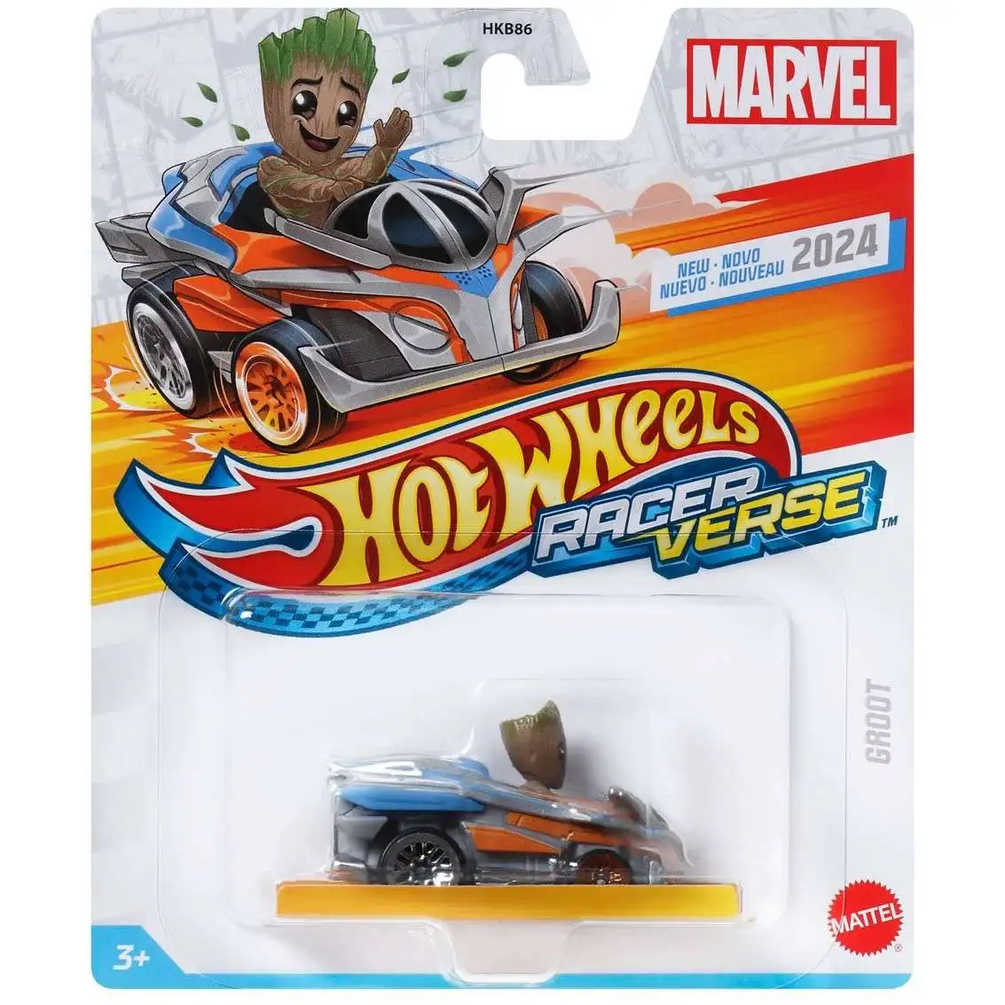 Hot Wheels Racerverse Marvel Groot Die Cast Car Hrt15