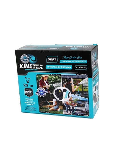 Knitex Kinetex Ktx-3338 Sihirli Bahçe Hortumu 50ft 5mt-25mt
