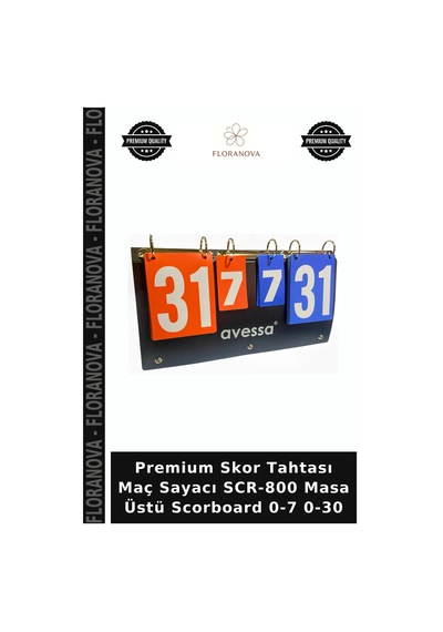 Premium Skor Tahtası Maç Sayacı Scr-800 Masa Üstü Scorboard 0-7 0-30