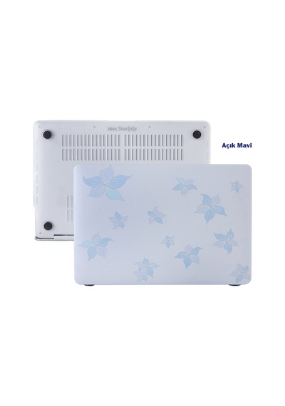 Apple Uyumlu MacBook Air Kılıf 13 İnç Flower05nl Eski Usb'li Model 2010-2017 A1369 A1466 İle Açık Mavi