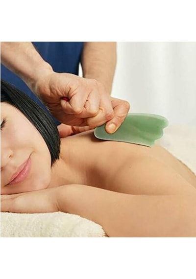 Çift Taraflı 2li Cilt Yüz Masaj Aleti Jade Roller Yeşim Taşı Set