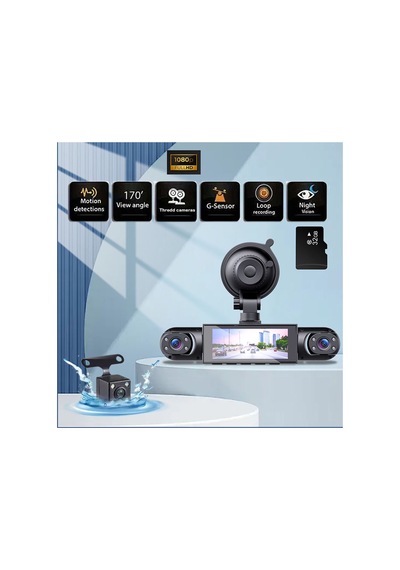 4k 360 4 Kanal Araç Kamerası Gece Görüşü, Park Modu, G-sensör, Döngüsel Kayıt