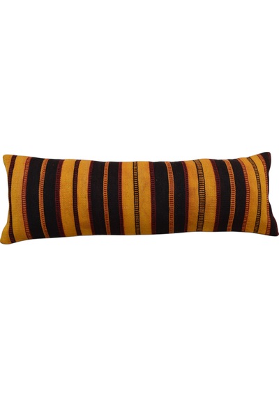 Zehra Abla Halı Yeni El Dokuma Dekoratif Lumbar Kilim Kırlent Yastık Kılıfı 6220