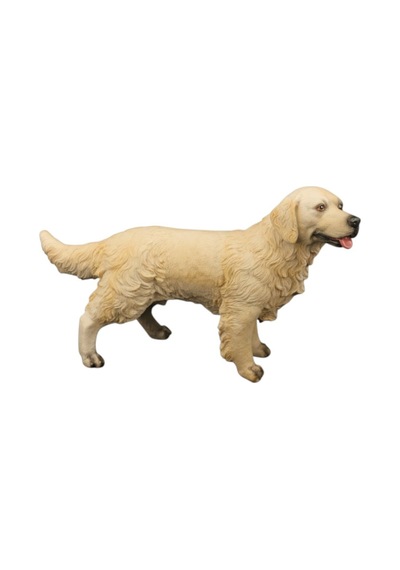 Sarı Golden Retrıever Figür - Model Hayvan Oyuncak Köpek