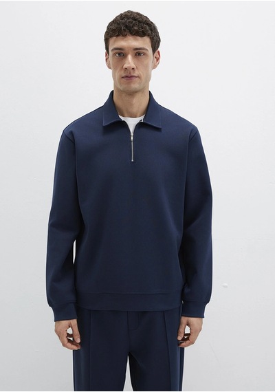Mavi Erkek Half Zıp Sweatshırt Safir Lacivert 0s10382-80872 Lacivert