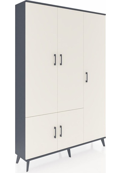 Arges Dolap 7 Raflı 5 Kapaklı Tek Askılı 132x30x195 Antrasit-aytaşı/antrasit Aytası/antrasıt Arges Dolap 7 Raflı 5 Kapaklı Tek Askılı 132x30x195 Antrasit-aytaşı/antrasit Aytası/antrasıt