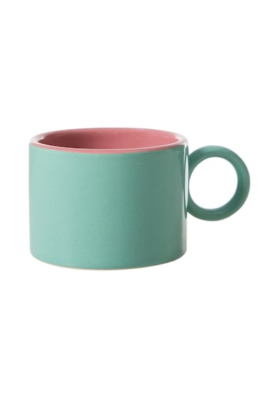 Mudo Home Colourful Kupa - Turkuaz 205ml Çok Renkli