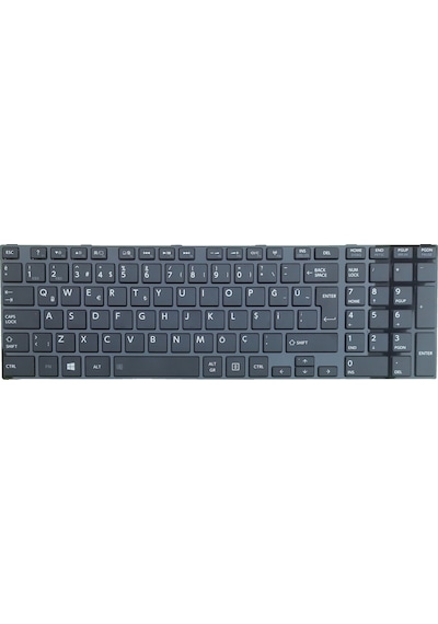 Toshiba Uyumlu Satellite C75-A-102, C55-A-10P, C55-A-15Z Klavye (Siyah)