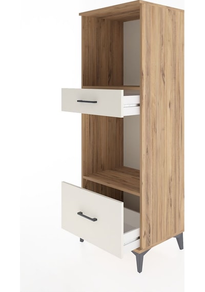 Hyperion Dolap 2 Raflı 2 Çekmeceli 60x44x163 Çam-aytaşı Atlas Çam