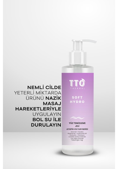 Tto Thermal Soft Hydro Atopik Ciltler İçin Yüz Temizleme Jeli 200 Ml Nemlendirici Ve Cilt Bariyeri Destekleyici