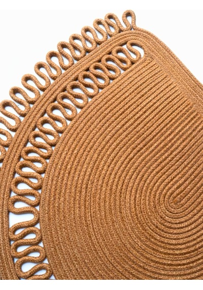 Ayrex Handwoven Jüt Kapı Önü Karşılama Paspası Moderin Tasarım Hasır El İşi Çift Taraflı Paspas Ev Ofis Karav Diğer