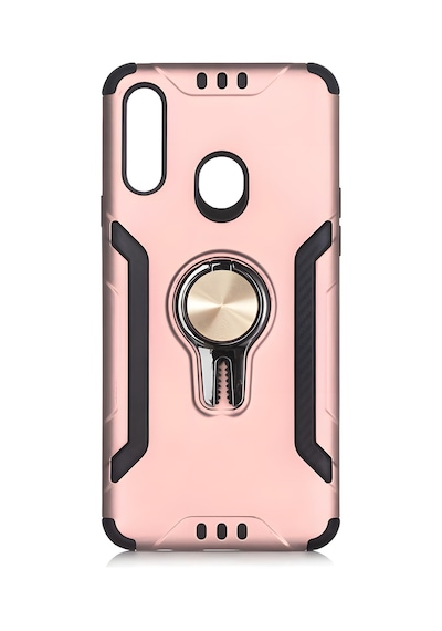 Galaxy Uyumlu A20s Kılıf Stand Olma Özellikli Araç Tutuculu Ko Ko Kılıf Rose Gold