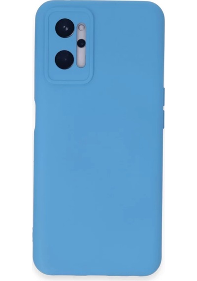 Newface Realme 9i 4g Kılıf Nano İçi Kadife Silikon - Mavi
