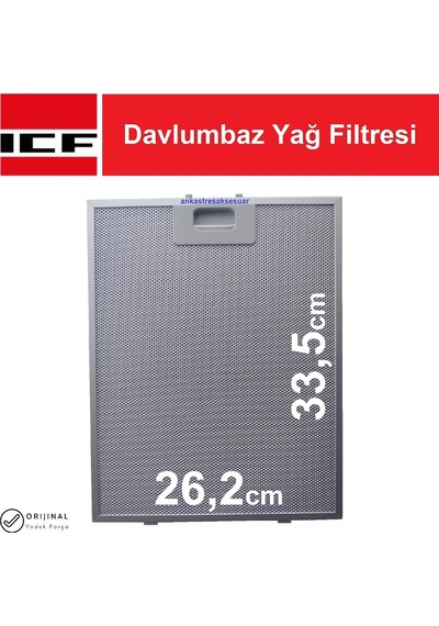 Icf Davlumbaz Filtre 262X335Mm Aspiratör Tel Filtresi 26,2X33,5Cm - 467565464
