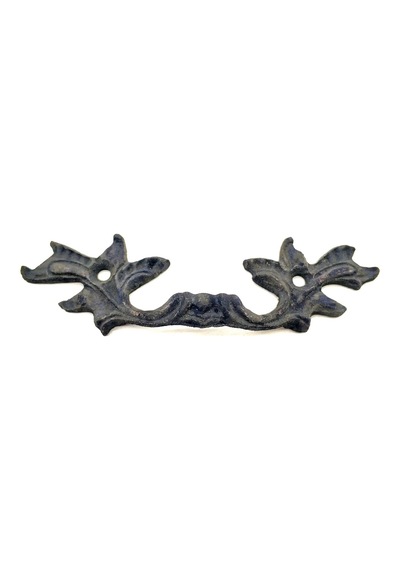 Cntma Antika Tarz Dekoratif Pirinç Çiçek Kapı Kulbu - 30x110 Mm, Oksit