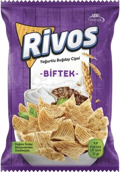 Rivos Biftek Yoğurtlu Buğday Cips 56 G