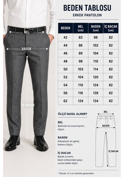 Neco Giyim Erkek Regular Fit Armür Desen Kumaş Pantolon Açık Gri Açık Gri