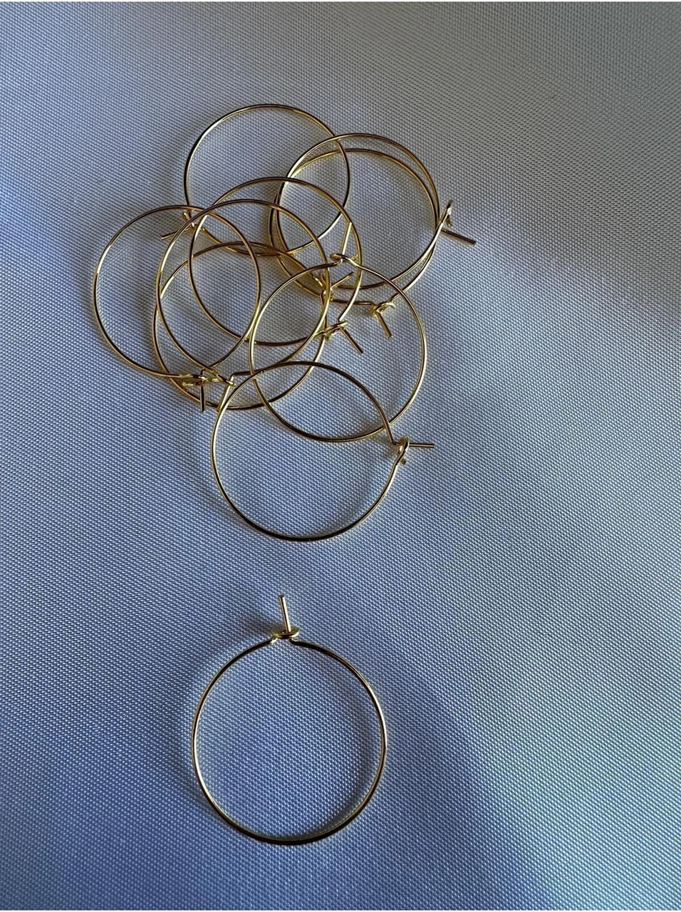 Takı Yapımı Için Gold Halka Küpe Aparatı - 3 Çift