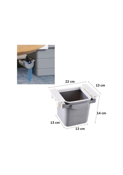 Masa Altı Sürgülü Mini Çöp Kovası Bx40 Çok Renkli