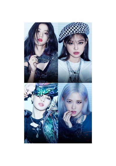 Kpop-blackpink Büyük 9 No Kartpostal 10cm 15cm Desenli 4'lü Kartpostal Seti