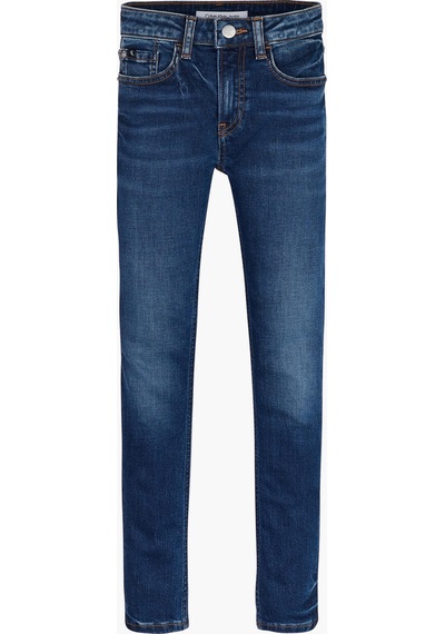 Calvin Klein Skınny Dark Blue Cle Erkek Mavi Kot Pantolon