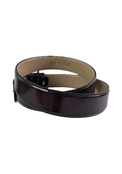 Fossil Bordo Rugan Suni Deri 3,5 Cm Erkek Kemeri 105 Taba