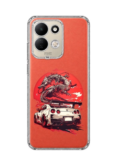 Redmi 17 4g/5g Uyumlu Gtr Ejderha Tasarımlı Baskılı Silikon Kılıf