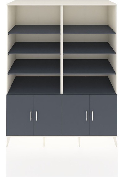 Kronos Gardrop 10 Raflı 4 Kapaklı 176x59x221 Aytaşı-antrasit Antrasit Kronos Gardrop 10 Raflı 4 Kapaklı 176x59x221 Aytaşı-antrasit Antrasit