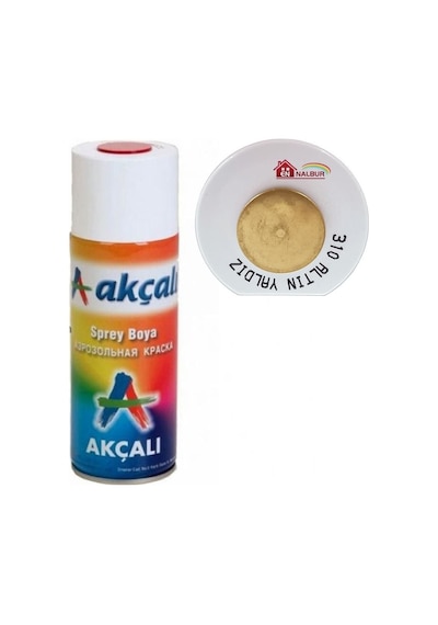 Akçalı Sprey Boya 400 Ml 310 Altın Yaldız Diğer Renkler
