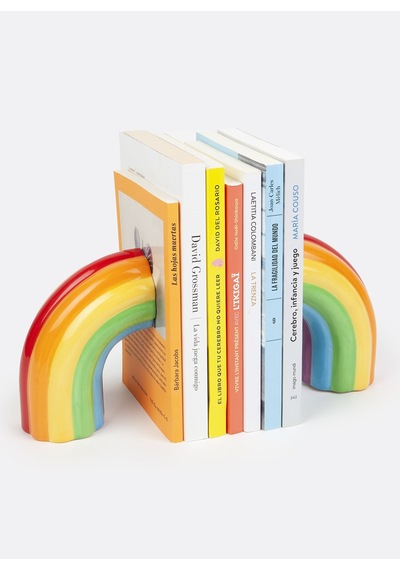 Doiy Çok Renkli Dekoratif Obje Gökkuşağı Kitap Tutucu