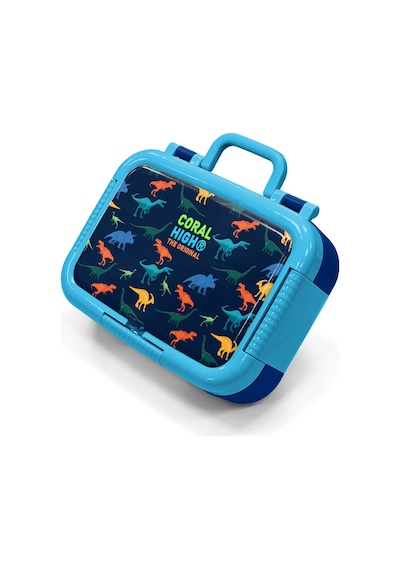 Coral High Kids Lacivert Mavi Dinozor Desenli Paslanmaz Çelik Beslenme Kabı 39213 Lacivert