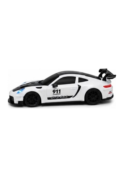 Uzaktan Kumandalı Kıvılcım Efekt Porsche Drift Yarış Arabası 4 Adet Yedek Lastik 26 Cm Sesli Oyuncak Beyaz